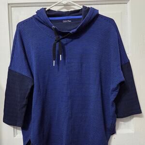 Calvin klein Performance athletic short sleeve top hoodie womens size M